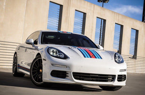 Porsche Panamera Martini - Rally car graphics kit decals - Vehicle Car graphics