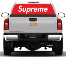 Load image into Gallery viewer, Rear Window Graphics. One Way Vision Film - &quot;Supreme&quot;