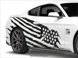 Ford Mustang Black Matt  Patriotic Styling "American"