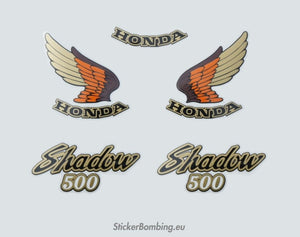 Stickers set for moto -"Honda VT 500 Shadow" 1985-1988