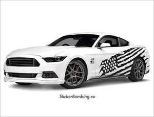 Ford Mustang Black Matt  Patriotic Styling "American"
