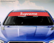 Load image into Gallery viewer, Universal Windshield Banner Decal Supreme X Gucci