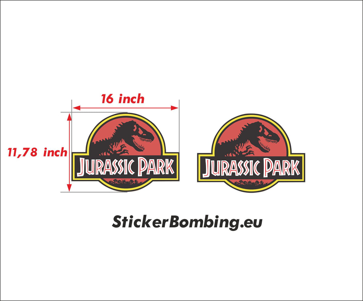 Jeep Wrangler Jurassic Park Door Set Decal StickerBombing.eu
