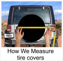 Load image into Gallery viewer, Universal Tire Cover &quot;Wonder Woman&quot; Jeep Wrangler JL With hole for rear view camera 2017-2021