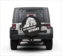 Load image into Gallery viewer, Universal tire cover &amp; wheel cover for Jeep Wrangler - &quot;4x4 Adventure Off Road&quot;--Premium quality-Full Ecological Leather