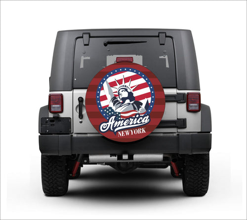 Premium quality-Full Ecological Leather-Universal tire cover & wheel cover for Jeep Wrangler - 
