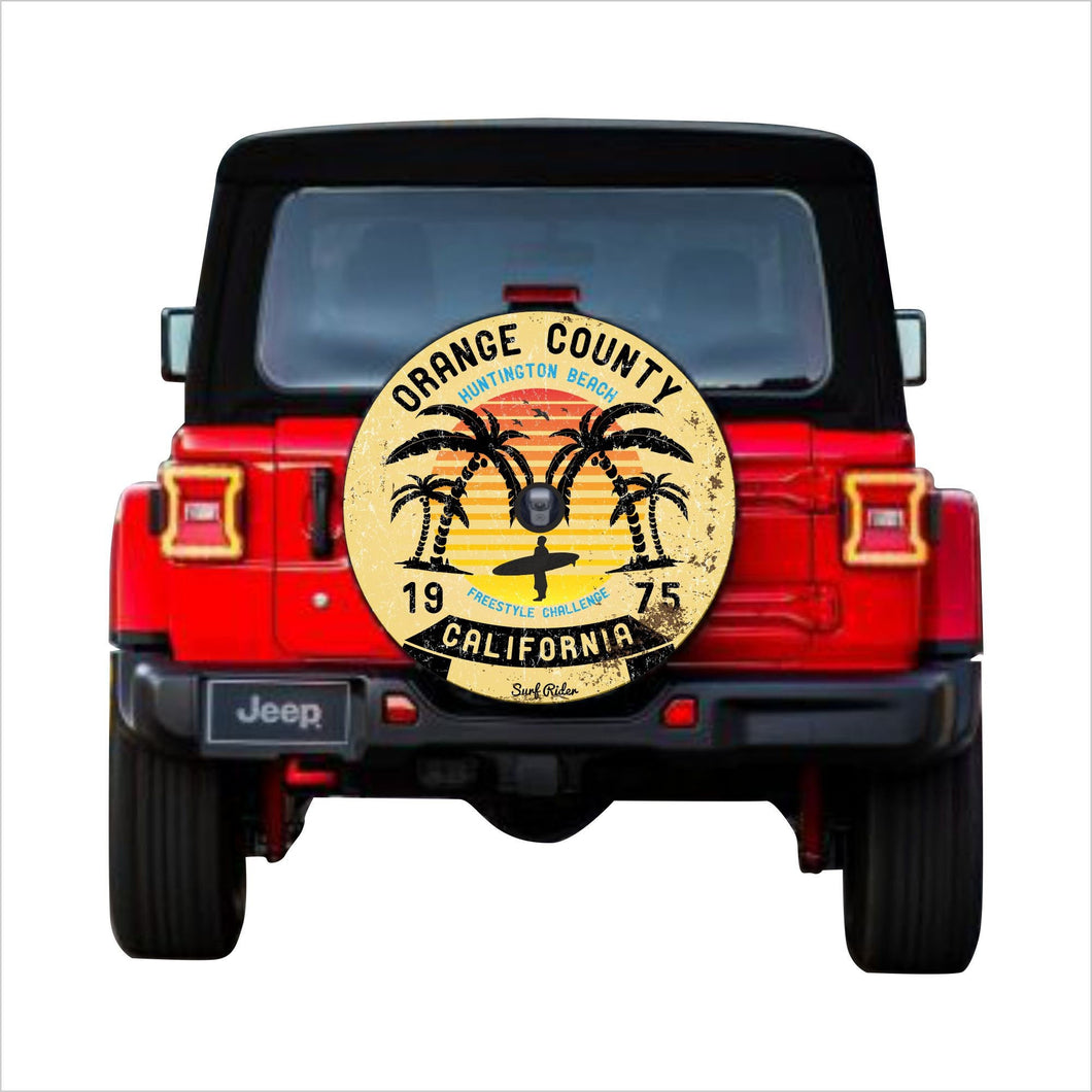 Universal tire cover & wheel cover for Jeep Wrangler For models JL 2017-2019 with a rear camera - 