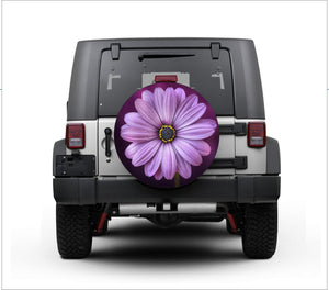 Universal tire cover & wheel cover for Jeep Wrangler - "Beautiful Flower"