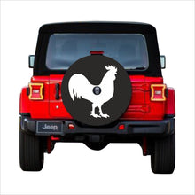 Load image into Gallery viewer, Universal tire cover &amp; wheel cover for Jeep Wrangler For models JL 2017-2019 with a rear camera - &quot;Rooster&quot;