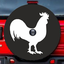 Load image into Gallery viewer, Universal tire cover &amp; wheel cover for Jeep Wrangler For models JL 2017-2019 with a rear camera - &quot;Rooster&quot;