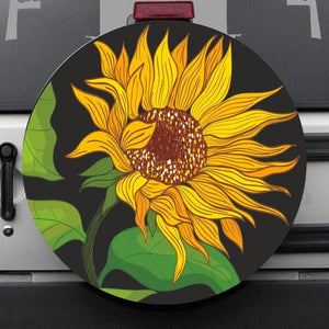 Universal tire cover & wheel cover for Jeep Wrangler - "Sunflower Edition 5"