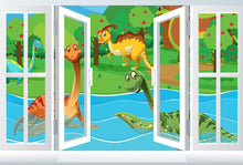Load image into Gallery viewer, Kids wallpaper - Dino Wallstickers - Kids Room - Nursery Wall Decals - Dinosaur