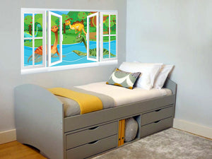 Kids wallpaper - Dino Wallstickers - Kids Room - Nursery Wall Decals - Dinosaur