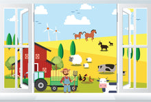 Load image into Gallery viewer, Kids wallpaper - Farm Wallstickers 2 - Kids Room - Nursery Wall Decals - Cow Wall Decals - Traktor Wall Decals - Pig Wall Decals