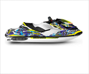 Stickers set for Sea-doo Rxp-x 300 RS model 2015-2018-"Abstract Camo" Graphic decals kit