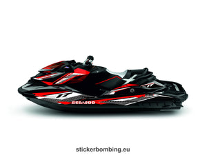 Stickers set for Sea-doo Rxp-x 260 RS "Riva Racing" model 2015-2018-Graphic decals kit