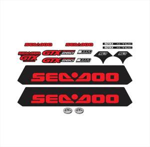 Stickers set for Sea-doo GTX 260 Limited-Graphics decals kit-Stickers set for Sea-doo gtx 260 limited