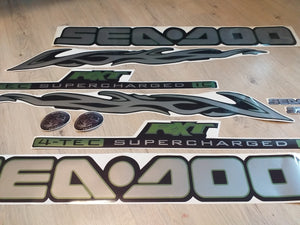 Stickers set for Sea-doo RXT 215 Supercharged Green-model 2005-2007 Graphics decals kit