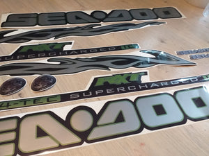 Stickers set for Sea-doo RXT 215 Supercharged Green-model 2005-2007 Graphics decals kit