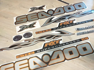 Stickers set for Sea-doo RXT 215 Supercharged Orange-model 2005-2007 Graphics decals kit