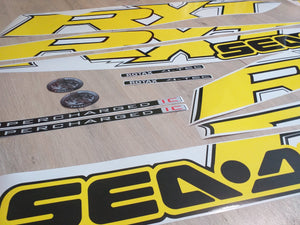 Stickers set for Sea-doo/BRP RXT 215 Yellow model 2008-2009-Graphic decals kit