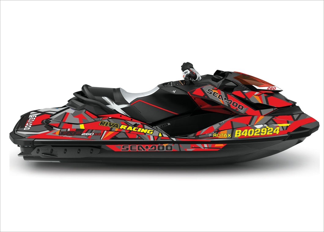 Stickers set for Sea-doo Rxp-x 260  RS, Rxp-x 300 model 2012-2018-