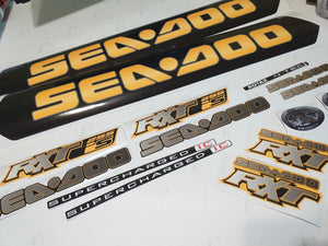 Stickers set for Sea-doo Rxt 255 IS -model 2009 Graphics decals kit