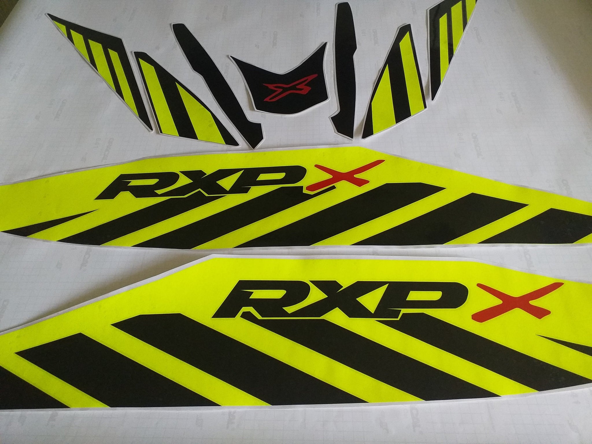 Stickers set for Sea-doo Rxp X 300 Purple model 2021-Yellow Neon Graph ...