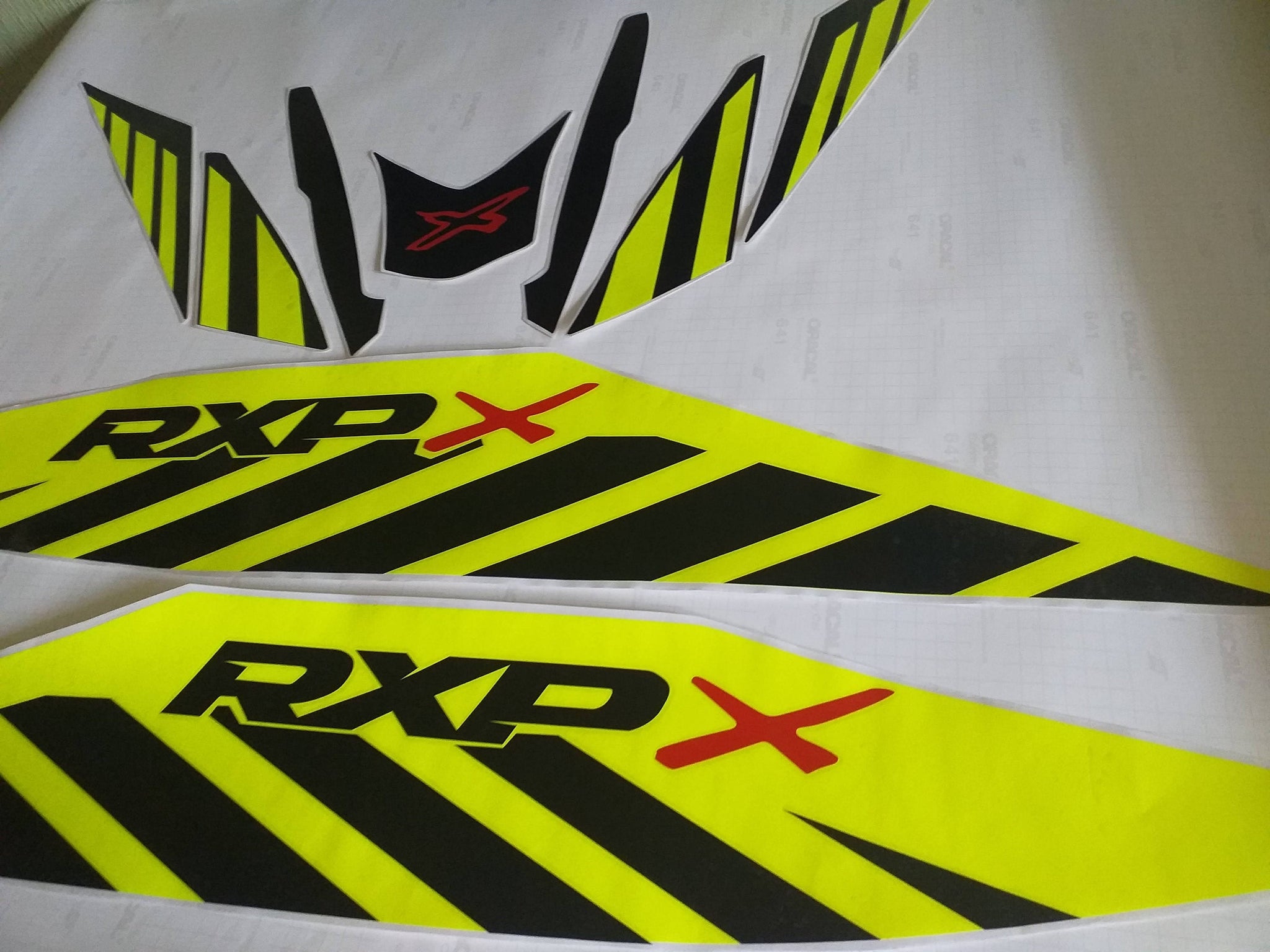 Stickers set for Sea-doo Rxp X 300 Purple model 2021-Yellow Neon Graph ...