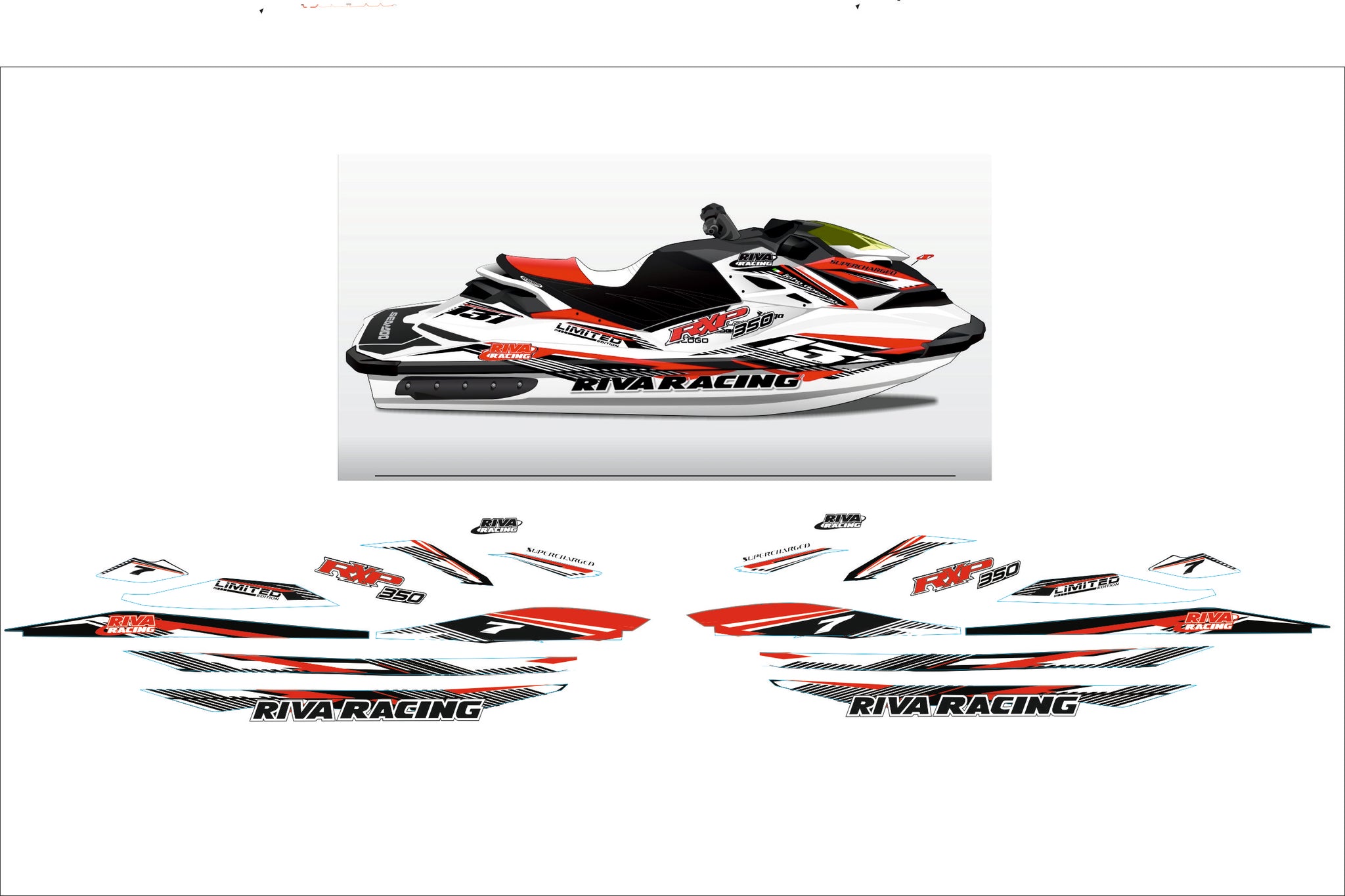 Sea-doo Rxp-x 300 model 2015-2018 Riva Racing Limited Edition ...